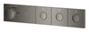 [107176A000] Grohtherm Aqua Tiles 3 Outlet Thermostatic Trim - Hard Graphite