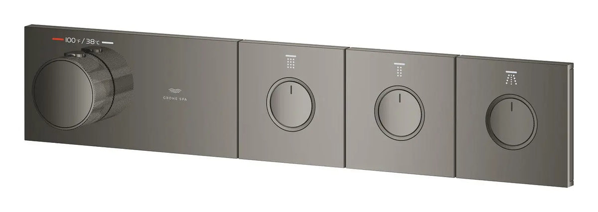 Grohtherm Aqua Tiles 3 Outlet Thermostatic Trim // HARD GRAPHITE // 274264_ZZF_107176A000_005_01_0_CDNwebp.webp