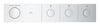 [1071760000] Grohtherm Aqua Tiles 3 Outlet Thermostatic Trim - Hard Graphite