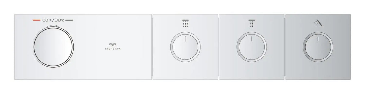 Grohtherm Aqua Tiles 3 Outlet Thermostatic Trim // GROHE STARLIGHT CHROME // 274269_ZZF_1071760000_004_01_0_CDNwebp.webp