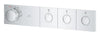 [1071760000] Grohtherm Aqua Tiles 3 Outlet Thermostatic Trim - Hard Graphite