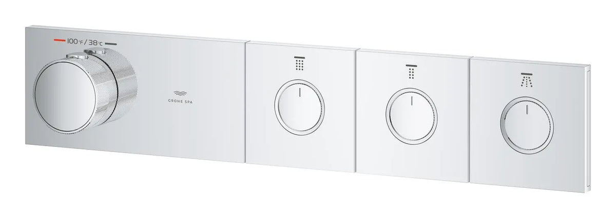 Grohtherm Aqua Tiles 3 Outlet Thermostatic Trim // GROHE STARLIGHT CHROME // 274270_ZZF_1071760000_005_01_0_CDNwebp.webp