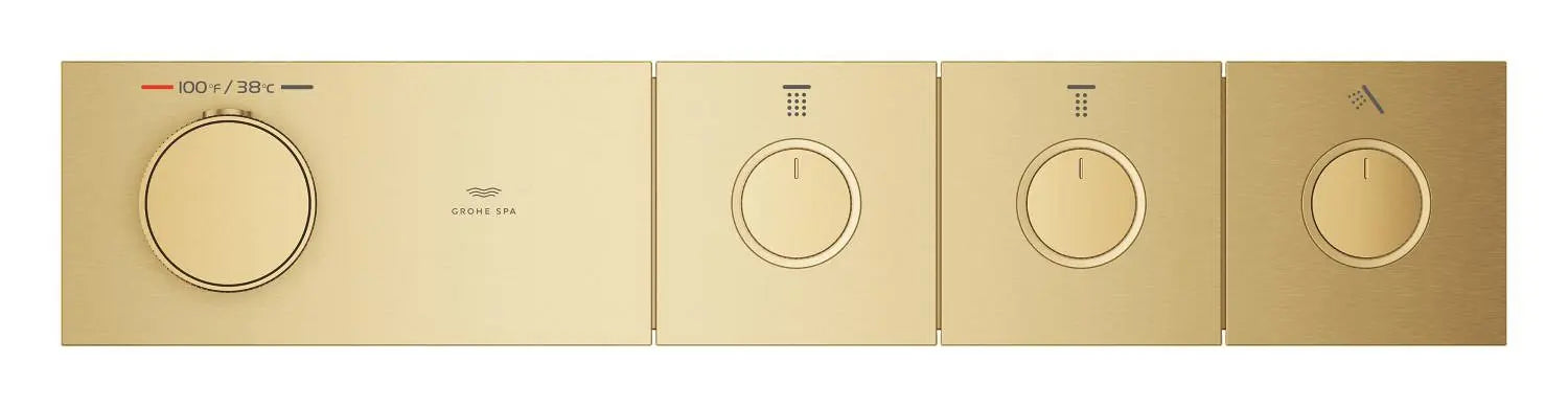 Grohtherm Aqua Tiles 3 Outlet Thermostatic Trim // BRUSHED COOL SUNRISE // 274353_ZZF_107176GN00_004_01_0_CDNwebp.webp