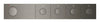 [107177A000] Grohtherm Aqua Tiles 4 Outlet Thermostatic Trim - Brushed Cool Sunrise