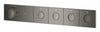 [107177A000] Grohtherm Aqua Tiles 4 Outlet Thermostatic Trim - Brushed Cool Sunrise