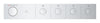 [1071770000] Grohtherm Aqua Tiles 4 Outlet Thermostatic Trim - Brushed Cool Sunrise