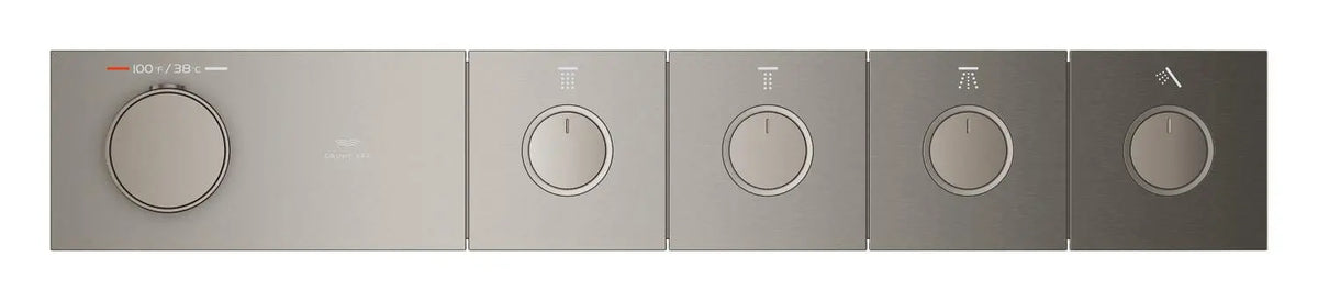 Grohtherm Aqua Tiles 4 Outlet Thermostatic Trim // BRUSHED HARD GRAPHITE // 274413_ZZF_107177AL00_004_01_0_CDNwebp.webp
