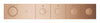 [107177DL00] Grohtherm Aqua Tiles 4 Outlet Thermostatic Trim - Brushed Cool Sunrise