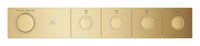 [107177GN00] Grohtherm Aqua Tiles 4 Outlet Thermostatic Trim - Brushed Cool Sunrise