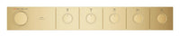 [107178GN00] Grohtherm Aqua Tiles 5 Outlet Thermostatic Trim - Brushed Cool Sunrise