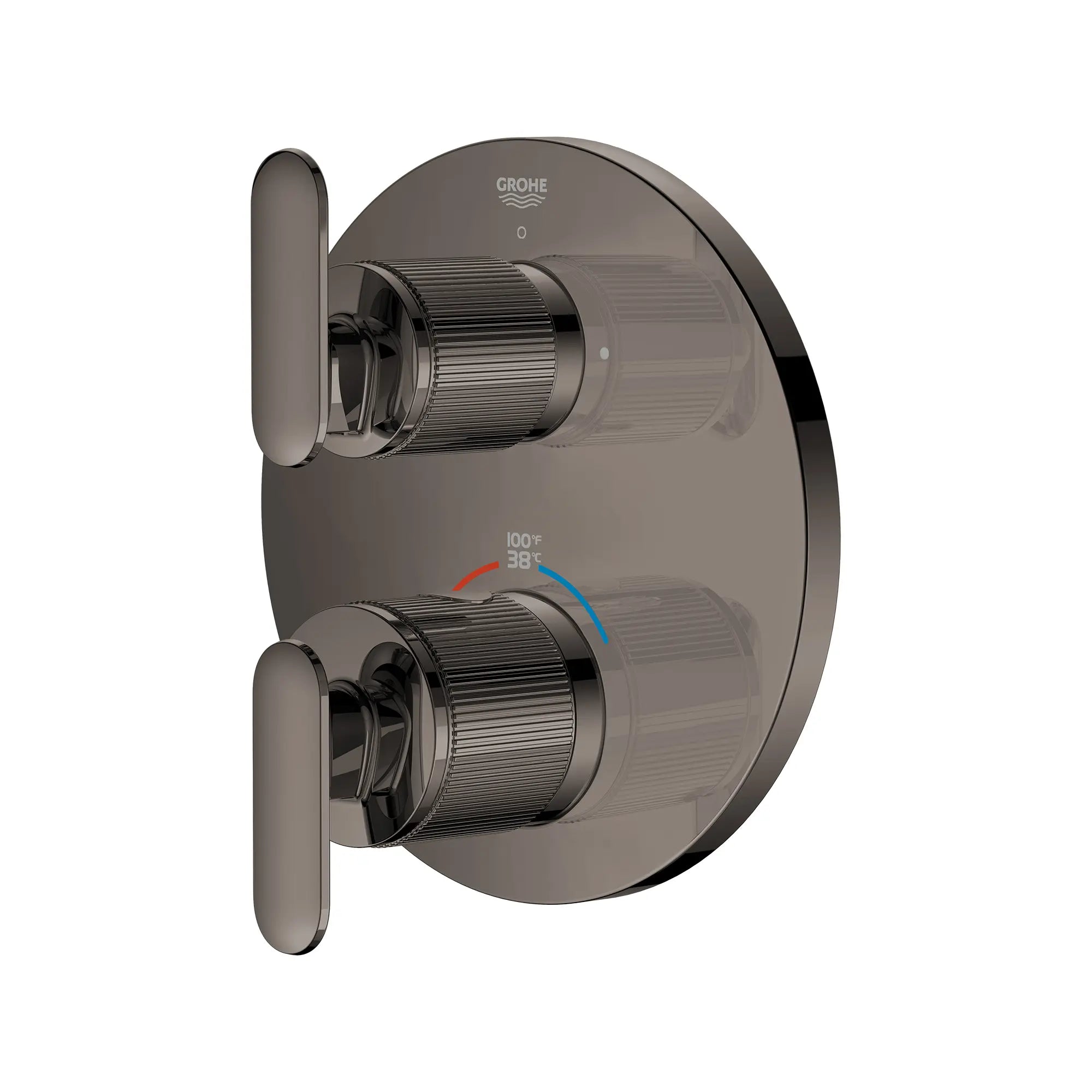 Listra Dual Function 2-Handle Thermostatic Valve Trim // HARD GRAPHITE // 275196_Listra_SiloLeft_106244A000_0001_SEPTEMBER2024_0_CDNwebp.webp
