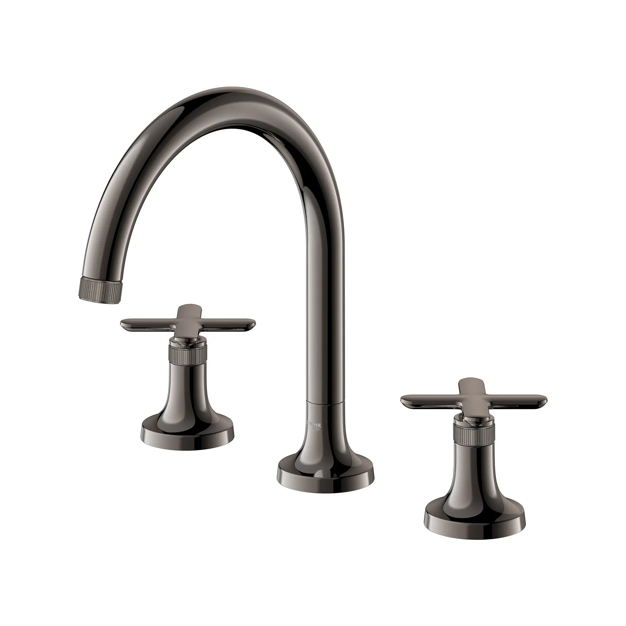 Listra Cross Handles for Deck Mount Tub Filler (Pair) // HARD GRAPHITE // 275199_Listra_SiloLeft_106254A000_106261A000_0001_SEPTEMBER2024_0_CDNwebp.webp