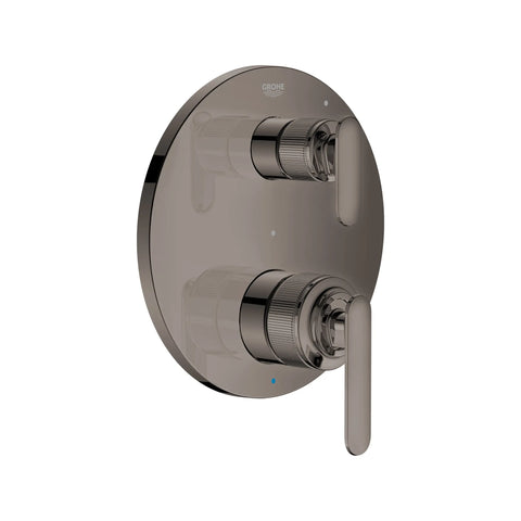 Listra 2-Handle Pressure Balance Valve Trim with 2-Way Diverter with Cartridge - Hard Graphite