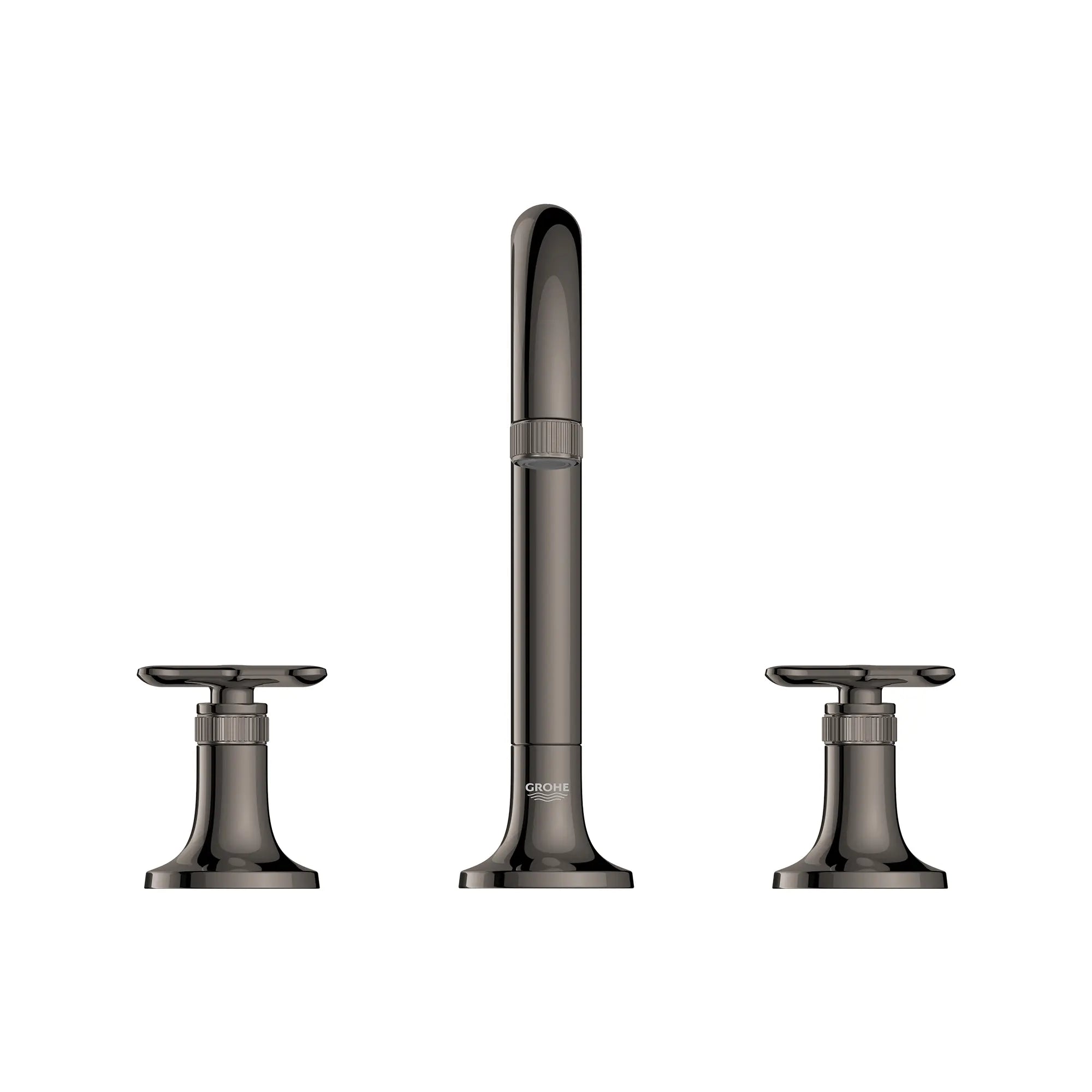 Listra Deck Mount Widespread Bathroom Faucet, 1.2gpm (4.5L/min) // HARD GRAPHITE // 275260_Listra_SiloStraight_106221A000_106238A000_0001_SEPTEMBER2024_0_CDNwebp.webp