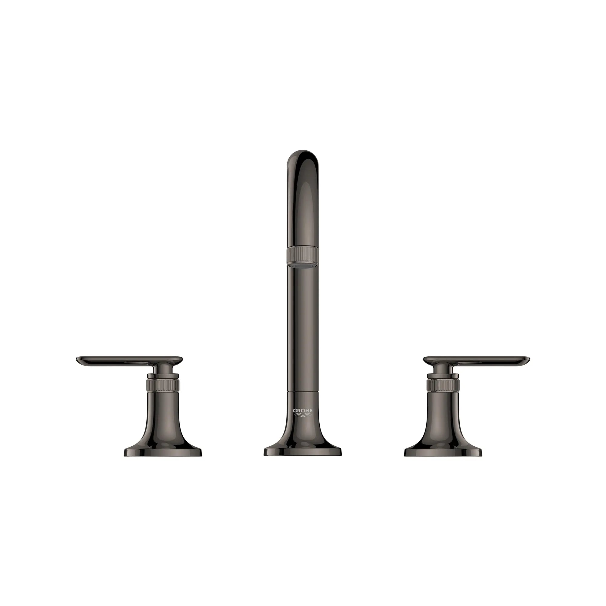 Listra Deck Mount Widespread Bathroom Faucet, 1.2gpm (4.5L/min) // HARD GRAPHITE // 275262_Listra_SiloStraight_106221A000_106257A000_0001_SEPTEMBER2024_0_CDNwebp.webp