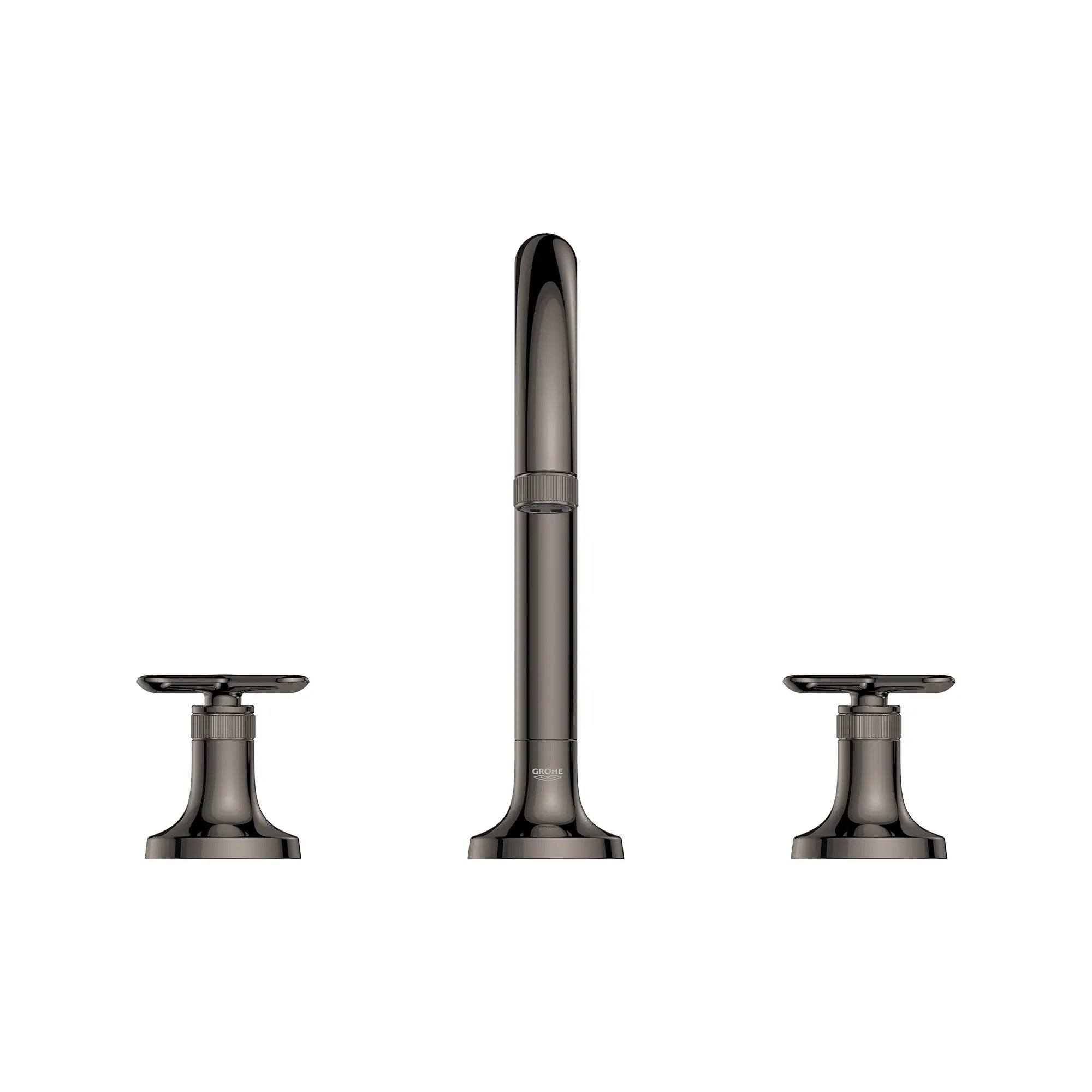 Listra Cross Handles for Deck Mount Tub Filler (Pair) // HARD GRAPHITE // 275271_Listra_SiloStraight_106254A000_106261A000_0001_SEPTEMBER2024_0_CDNwebp.webp