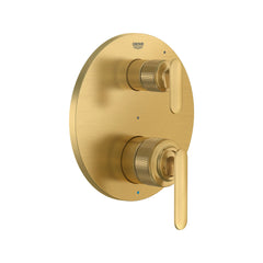 [106177GN00] Listra 2-Handle Pressure Balance Valve Trim with 2-Way Diverter with Cartridge - Brushed Cool Sunrise