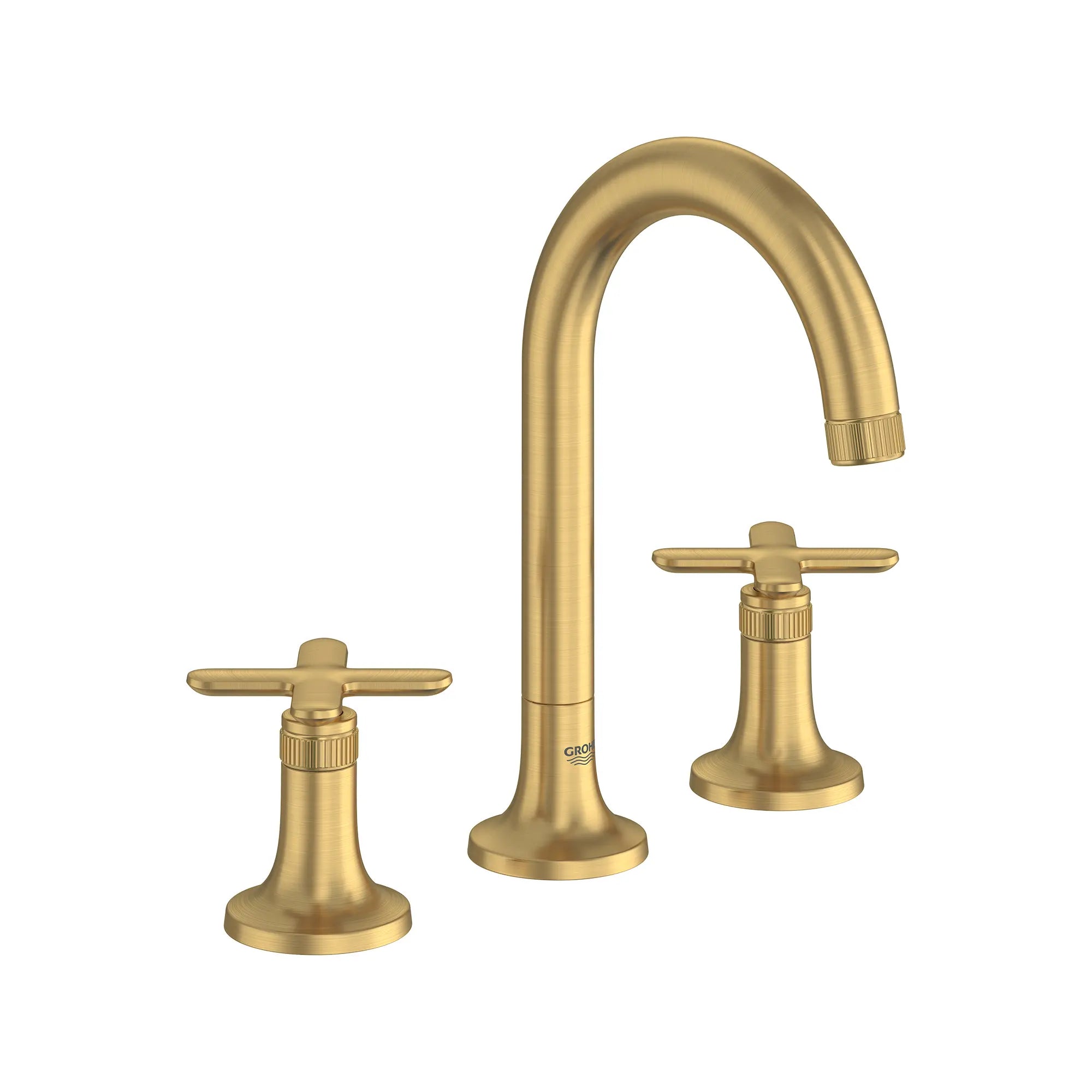 Listra Deck Mount Widespread Bathroom Faucet, 1.2gpm (4.5L/min) // BRUSHED COOL SUNRISE // 275307_Listra_SiloRight_106221GN00_106238GN00_0001_SEPTEMBER2024_0_CDNwebp.webp