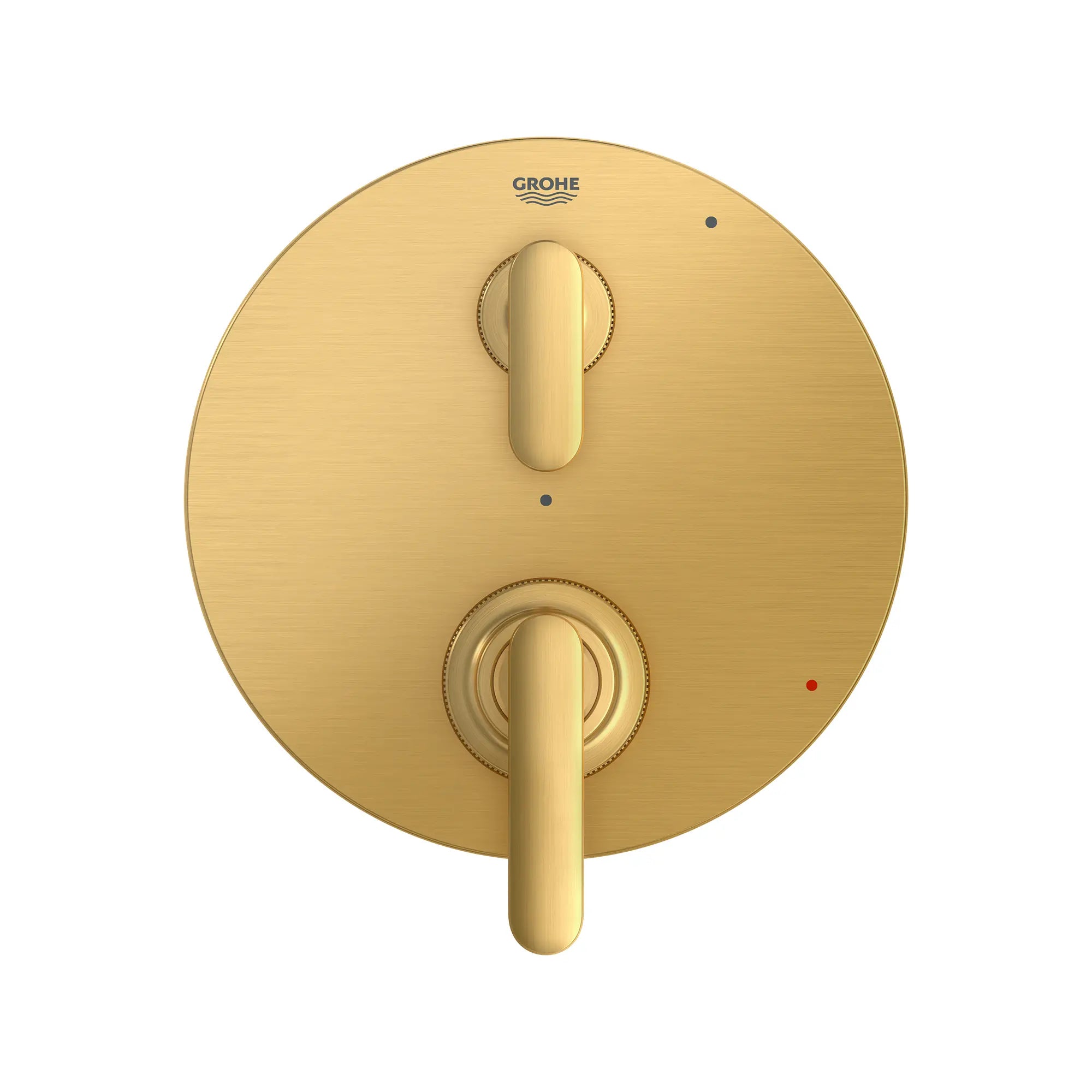 Listra 2-Handle Pressure Balance Valve Trim with 2-Way Diverter with Cartridge // BRUSHED COOL SUNRISE // 275346_Listra_SiloStraight_106177GN00_0001_SEPTEMBER2024_0_CDNwebp.webp