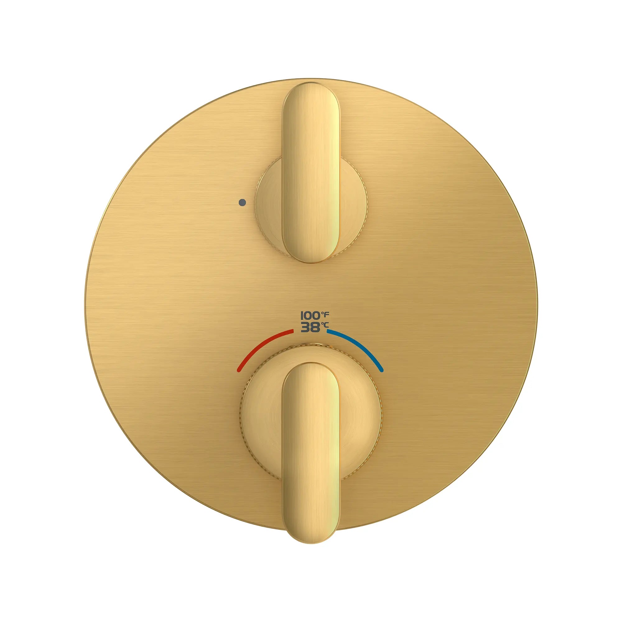Listra Single Function 2-Handle Thermostatic Valve Trim // BRUSHED COOL SUNRISE // 275358_Listra_SiloStraight_106236GN00_0001_SEPTEMBER2024_0_CDNwebp.webp