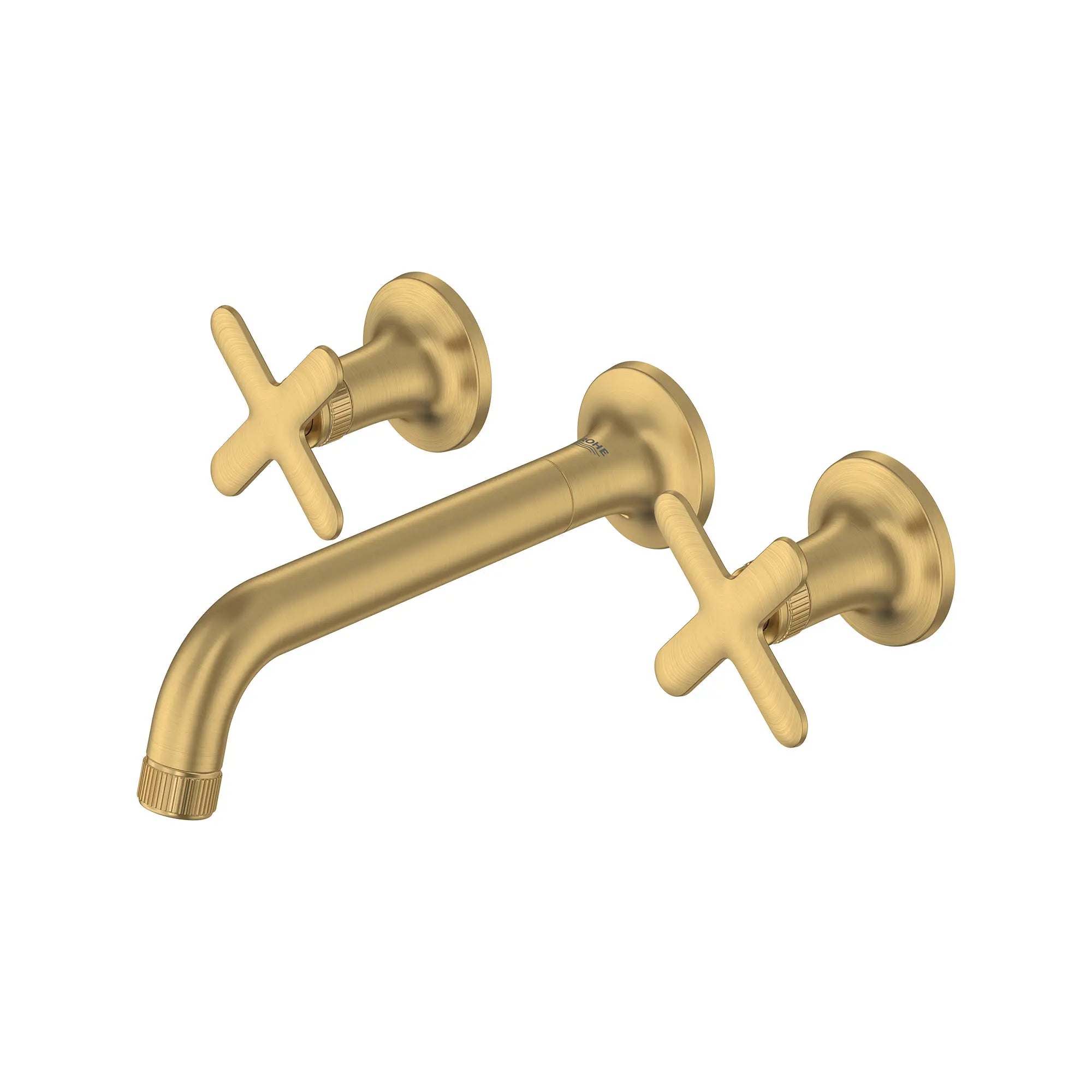 Listra Wall Mount Widespread Bathroom Faucet, 1.2gpm (4.5L/min) // BRUSHED COOL SUNRISE // 275375_Listra_SiloLeft_106216GN00_106238GN00_0001_SEPTEMBER2024_0_CDNwebp.webp