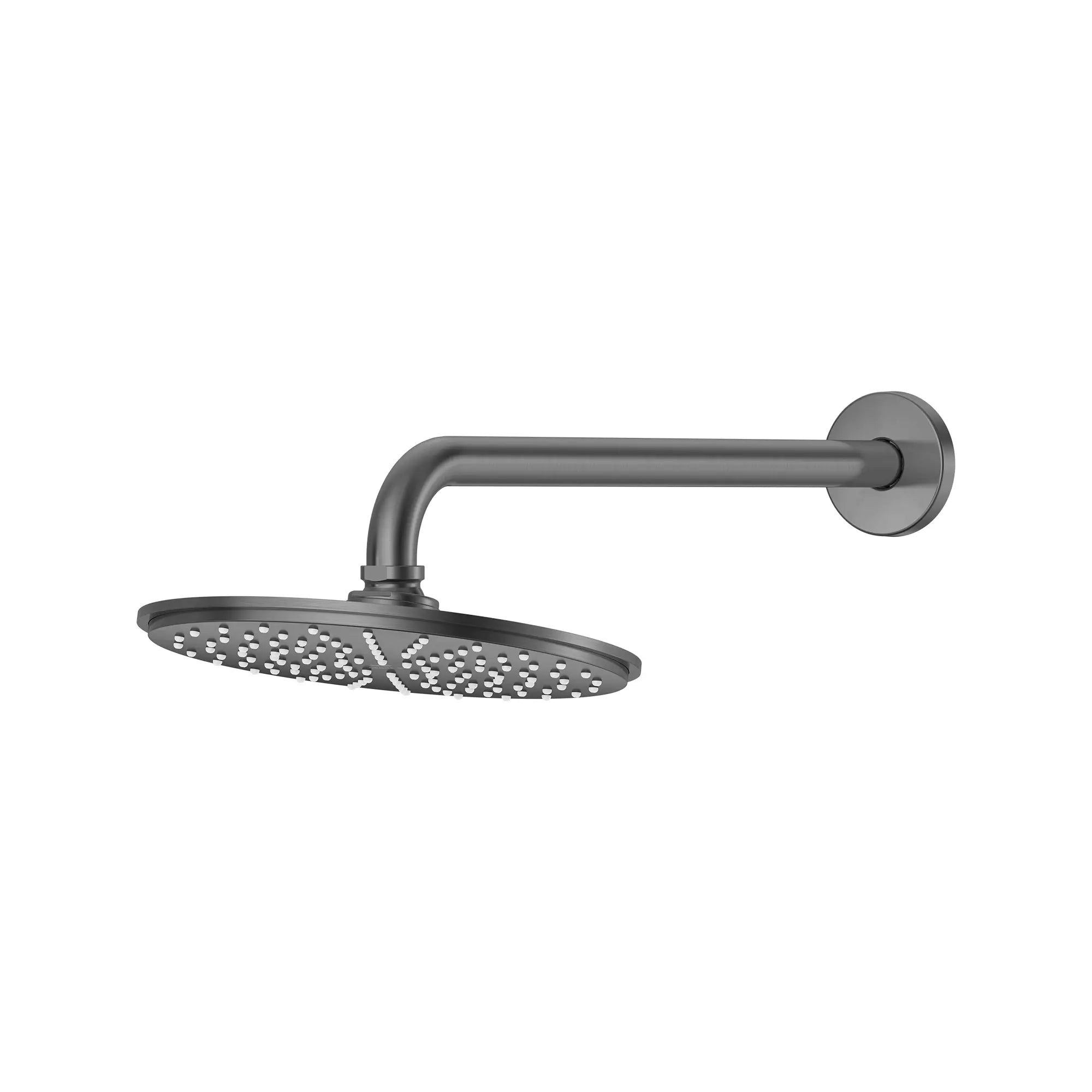 Rainshower Cosmopolitan2310 Shower Head, 8" - 1 Spray, 2.5 GPM (9.5 L/min) // BRUSHED HARD GRAPHITE // 275628_Rainshower_SiloLeft_112094AL00_28540AL00_0001_July2025_0_CDNwebp.webp