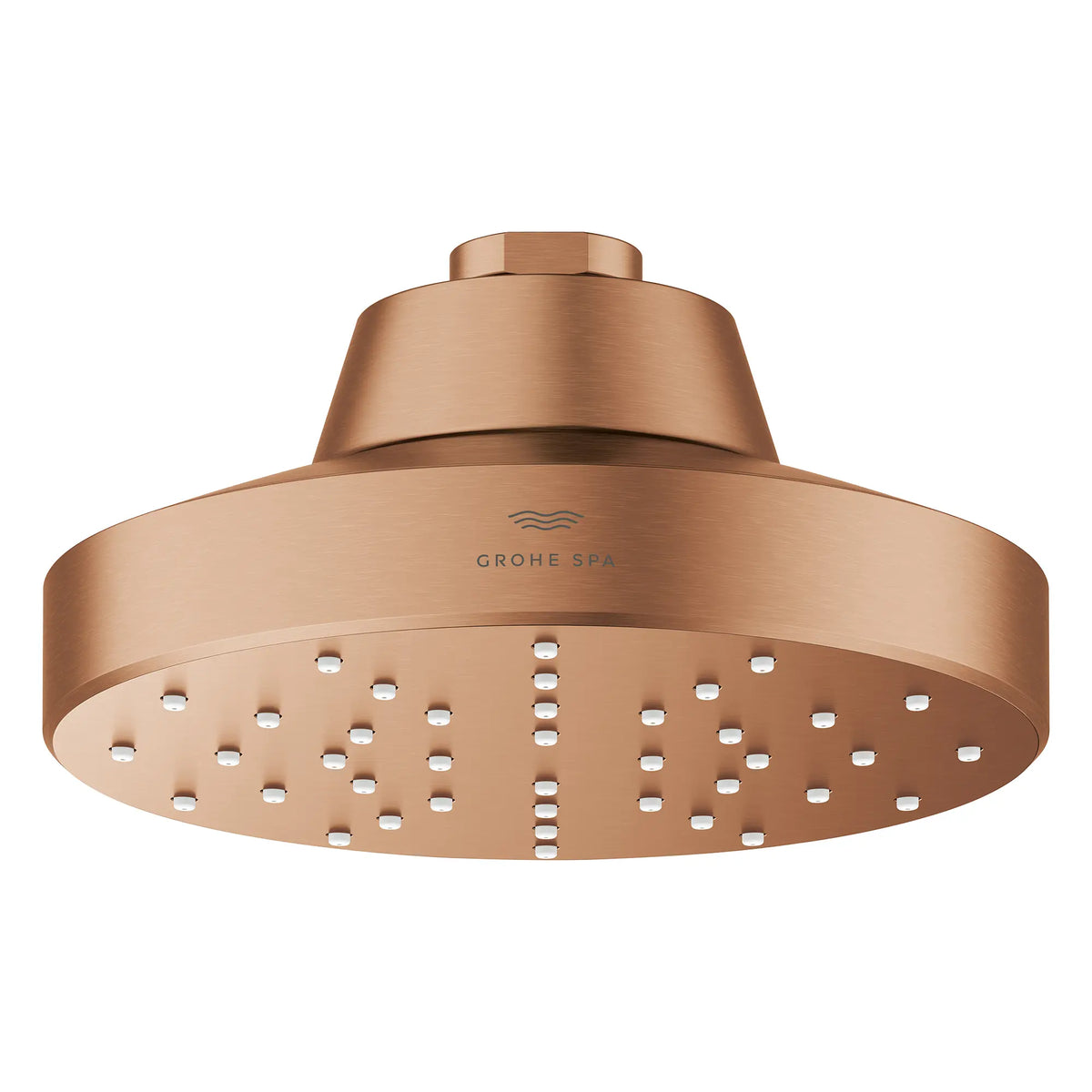 Rainshower Aqua Single Spray 5 1/2" Showerhead with AquaBooster 1.75 GPM (6.6 L/min) // BRUSHED WARM SUNSET // 275803_Aqua_Booster_SiloFront_111518DL00_002_October2025_0_CDNwebp.webp
