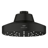 [1115192430] Rainshower Aqua 140 Mono Spray 5 1/2" Showerhead with Aqua Booster 2.5 GPM (9.5 L/min) - Matte Black