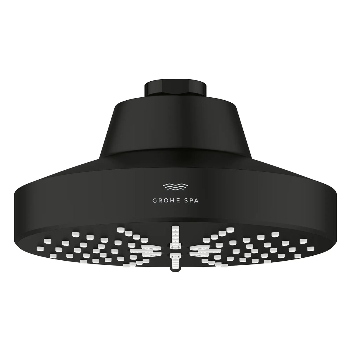 Rainshower Aqua 140 Multi Spray 5 1/2" Shower Head with AquaBooster 1.75 GPM (6.6 L/min) // MATTE BLACK // 275862_Aqua_Booster_SiloFront_1116112430_001_October2025_0_CDNwebp.webp