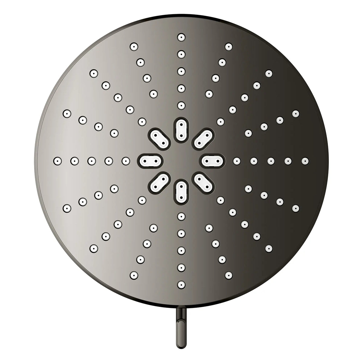 Rainshower Aqua Multi Spray 5 1/2" Showerhead with AquaBooster 2.5 GPM (9.5 L/min) // HARD GRAPHITE // 275863_Aqua_Booster_SiloOther_111611A000_001_October2025_0_CDNwebp.webp