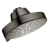 [111611A000] Rainshower Aqua 140 Multi Spray 5 1/2" Shower Head with Aqua Booster 1.75 GPM (6.6 L/min) - Hard Graphite