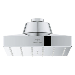 [1116610000] Rainshower Aqua Single Spray 5 1/2" Square Showerhead with AquaBooster 1.75 GPM (6.6 L/min) - GROHE StarLight Chrome