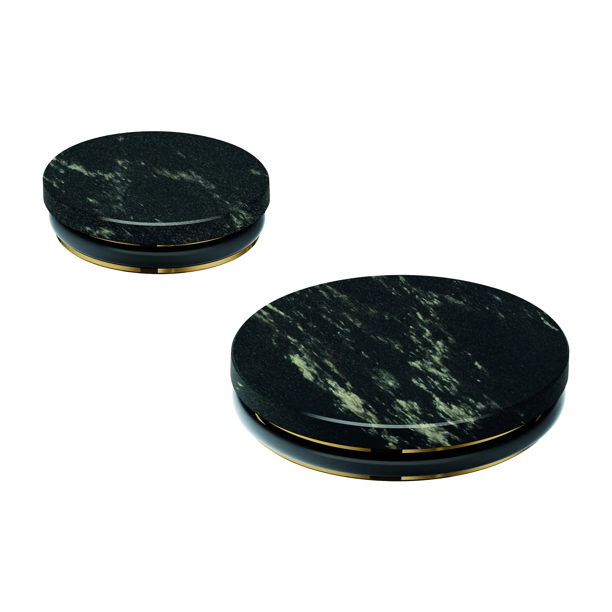Atrio Private Collection Vanilla Noir Caesarstone Stick Handles for 2-Handle Thermostatic Trim (Pair) // VANILLA NOIR CAESARSTONE // 276070_Atrio_PC_Silo-SpecSheet_48467000_Silo-SpecSheet_0_CDNwebp.webp