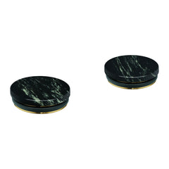 [48457000] Atrio Private Collection Vanilla Noir Caesarstone Handle Inserts (Pair) - VANILLA NOIR CAESARSTONE
