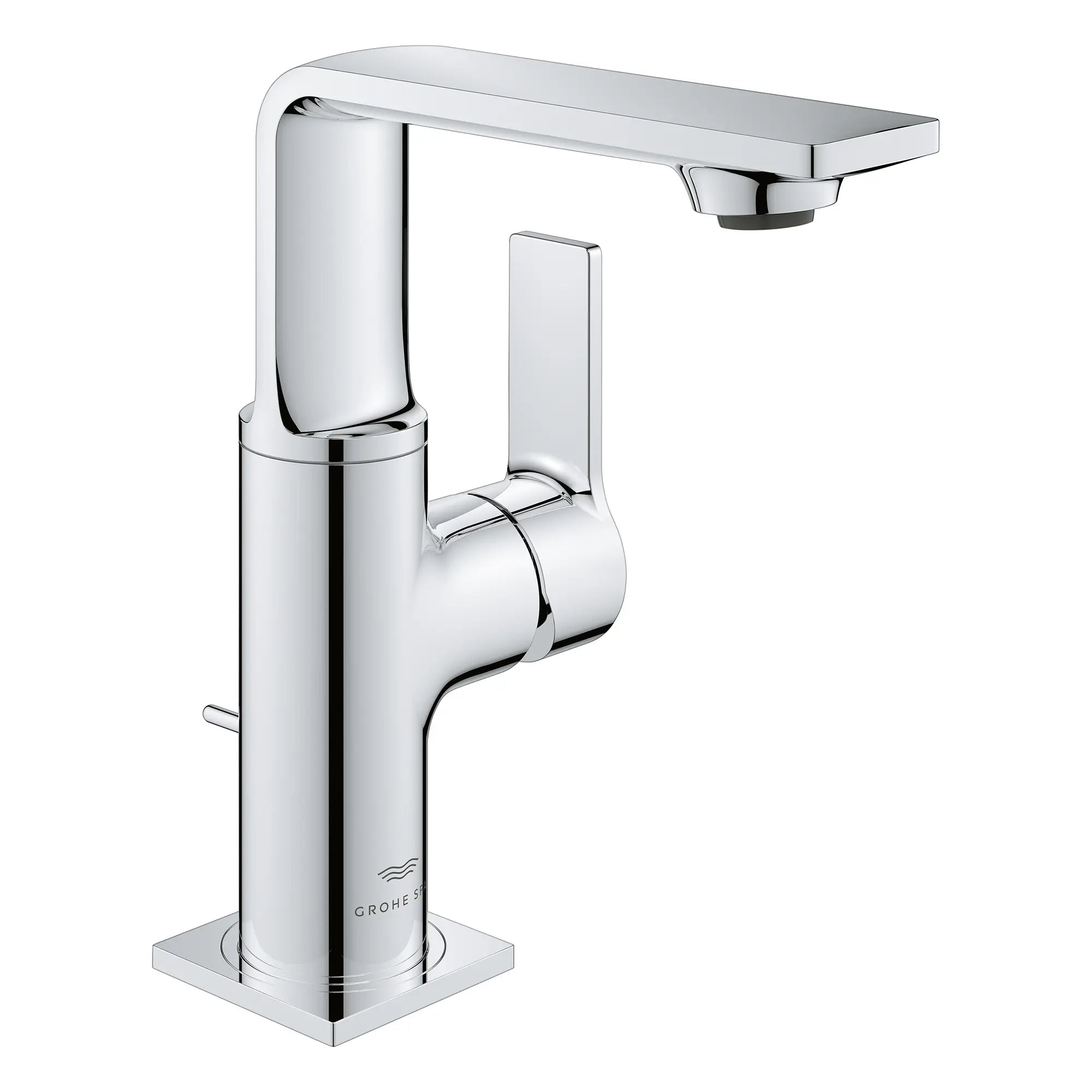 Allure Single-Hole Single-Handle M-Size Bathroom Faucet, 1.2 GPM (4.5 L/min) // GROHE STARLIGHT CHROME // 276114_Allure_Silo-SpecSheet_23857001_0001_Feb2023_0_CDNwebp.webp