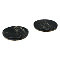 [48463000] Atrio Private Collection Vanilla Noir Caesarstone Handle Inserts for Roman Tub Fillers (Pair) - VANILLA NOIR CAESARSTONE
