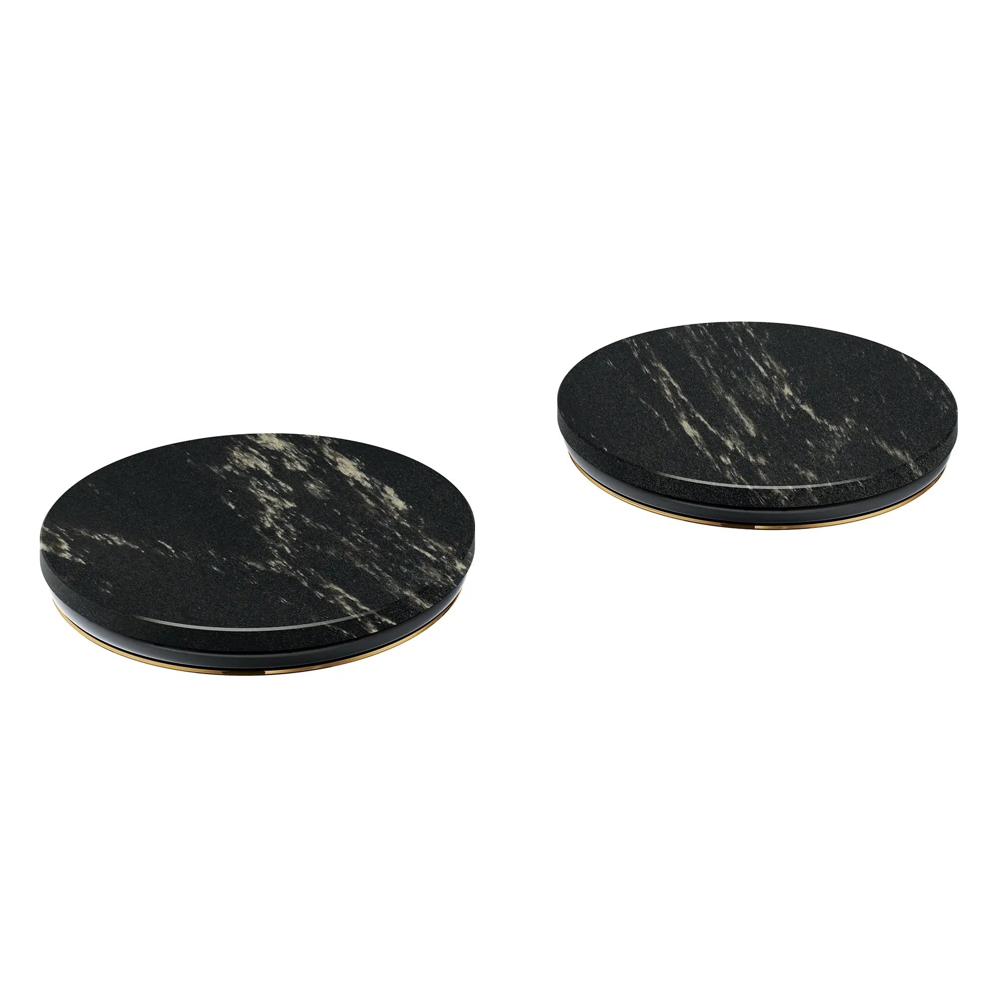 Atrio Private Collection Vanilla Noir Caesarstone Handle Inserts for Roman Tub Fillers (Pair) // VANILLA NOIR CAESARSTONE // 277447_Atrio_PC_SiloRight_48463000_October2025_0_CDNwebp.webp