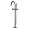 [105772AL00] Atrio Private Collection 2-Handle Free Standing Tub Filler with Knob Handles, with 1.75 GPM Hand Shower - Hard Graphite