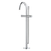 [1057720000] Atrio Private Collection 2-Handle Free Standing Tub Filler with Knob Handles, with 1.75 GPM Hand Shower - Hard Graphite