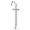 [1057720000] Atrio Private Collection 2-Handle Free Standing Tub Filler with Knob Handles, with 1.75 GPM Hand Shower - Hard Graphite