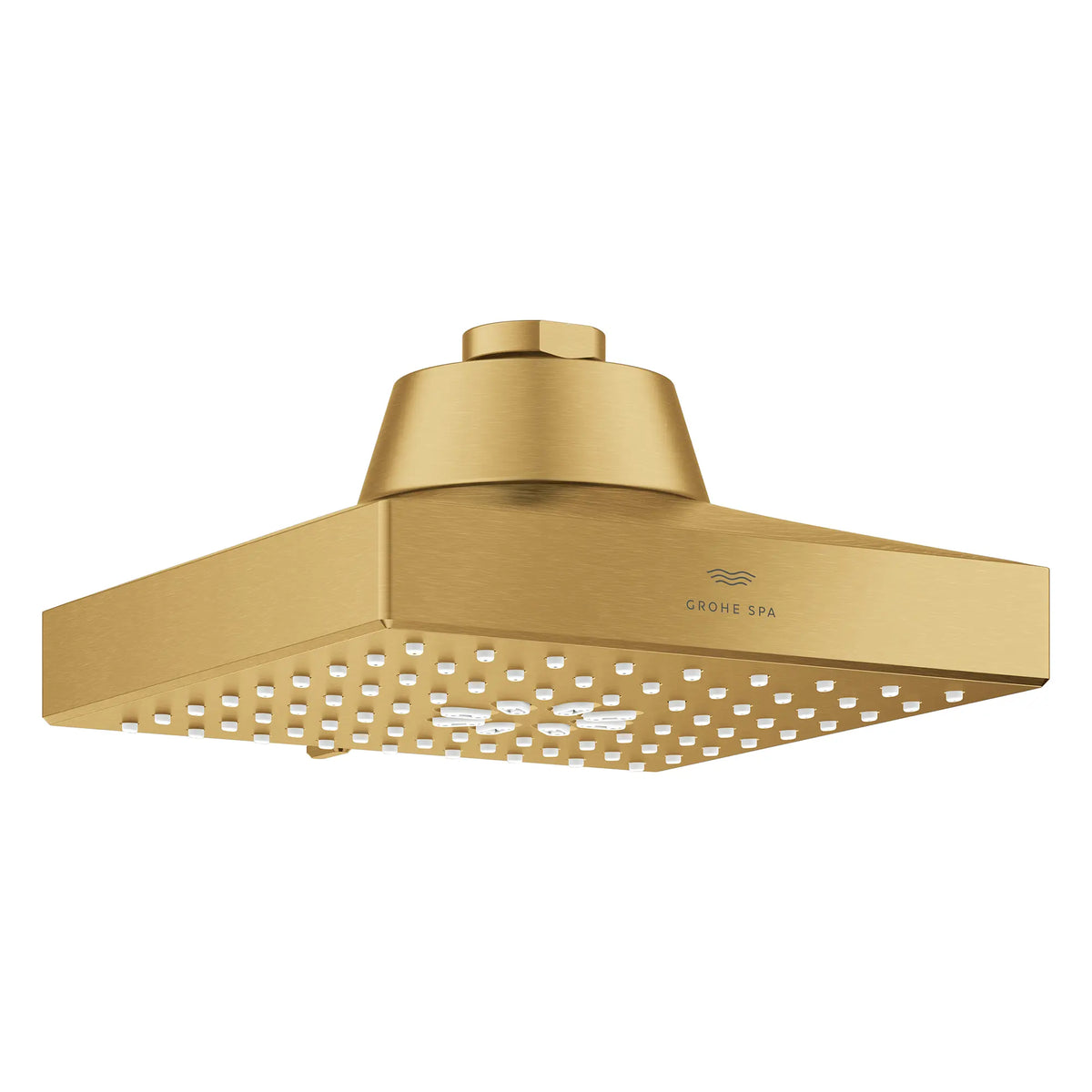 Rainshower Aqua Multi Spray 5 1/2" Square Showerhead with AquaBooster 2.5 GPM (9.5 L/min) // BRUSHED COOL SUNRISE // 277727_Aqua_Booster_SiloOther_111673GN00_0001_October2025_0_CDNwebp.webp