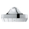 [1117180000] Euphoria 140 Single Spray Square Showerhead with Aqua Booster - GROHE StarLight Chrome