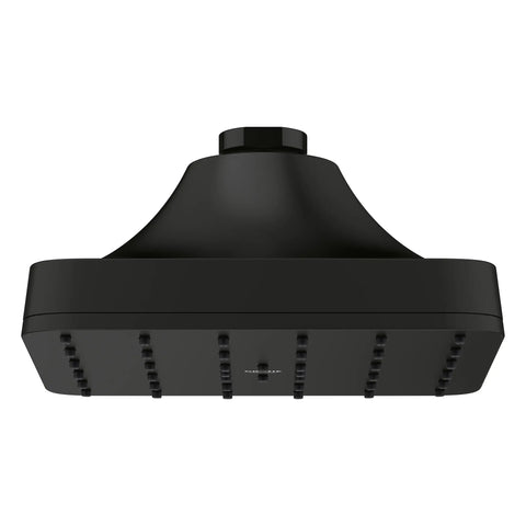 Euphoria 140 with AquaBooster Square Single Spray Shower Head 1.75 GPM (6.6L/min) - Matte Black