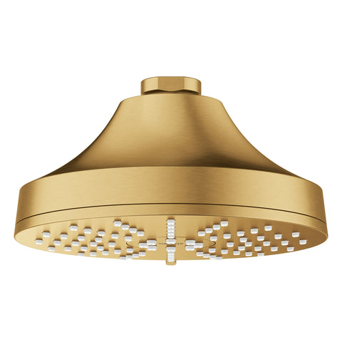 Euphoria 140 with AquaBooster Round Multi Spray Shower Head 1.75 GPM (6.6L/min) - Brushed Cool Sunrise