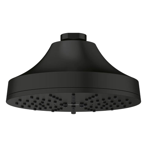 Euphoria 140 with AquaBooster Round Multi Spray Shower Head 1.75 GPM (6.6L/min) - Matte Black