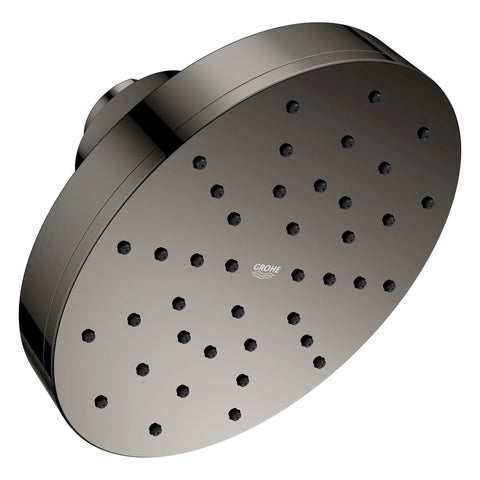 Euphoria 140 with AquaBooster Round Single Spray Shower Head 1.75 GPM (6.6L/min) - Hard Graphite