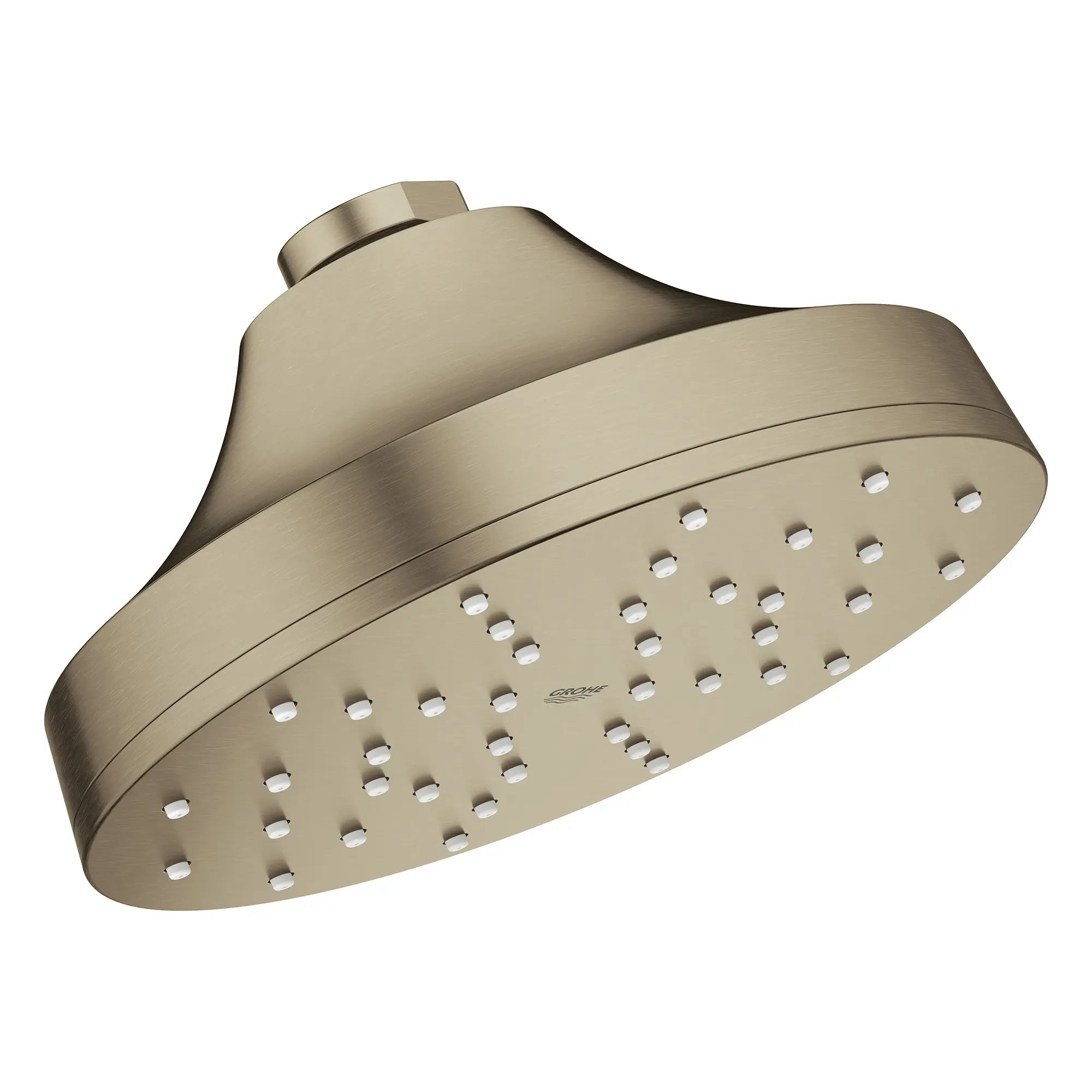 Euphoria 140 with AquaBooster Round Single Spray Shower Head 1.75 GPM (6.6L/min) // BRUSHED NICKEL INFINITYFINISH // 278124_Aqua_Booster_SiloRight_111714EN00_0002_October2025_0_CDNwebp.webp