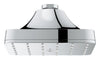 [1117180000] Euphoria 140 Single Spray Square Showerhead with Aqua Booster - GROHE StarLight Chrome