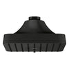 [1117212430] Euphoria 140 Multi Spray Square Showerhead with Aqua Booster - Hard Graphite
