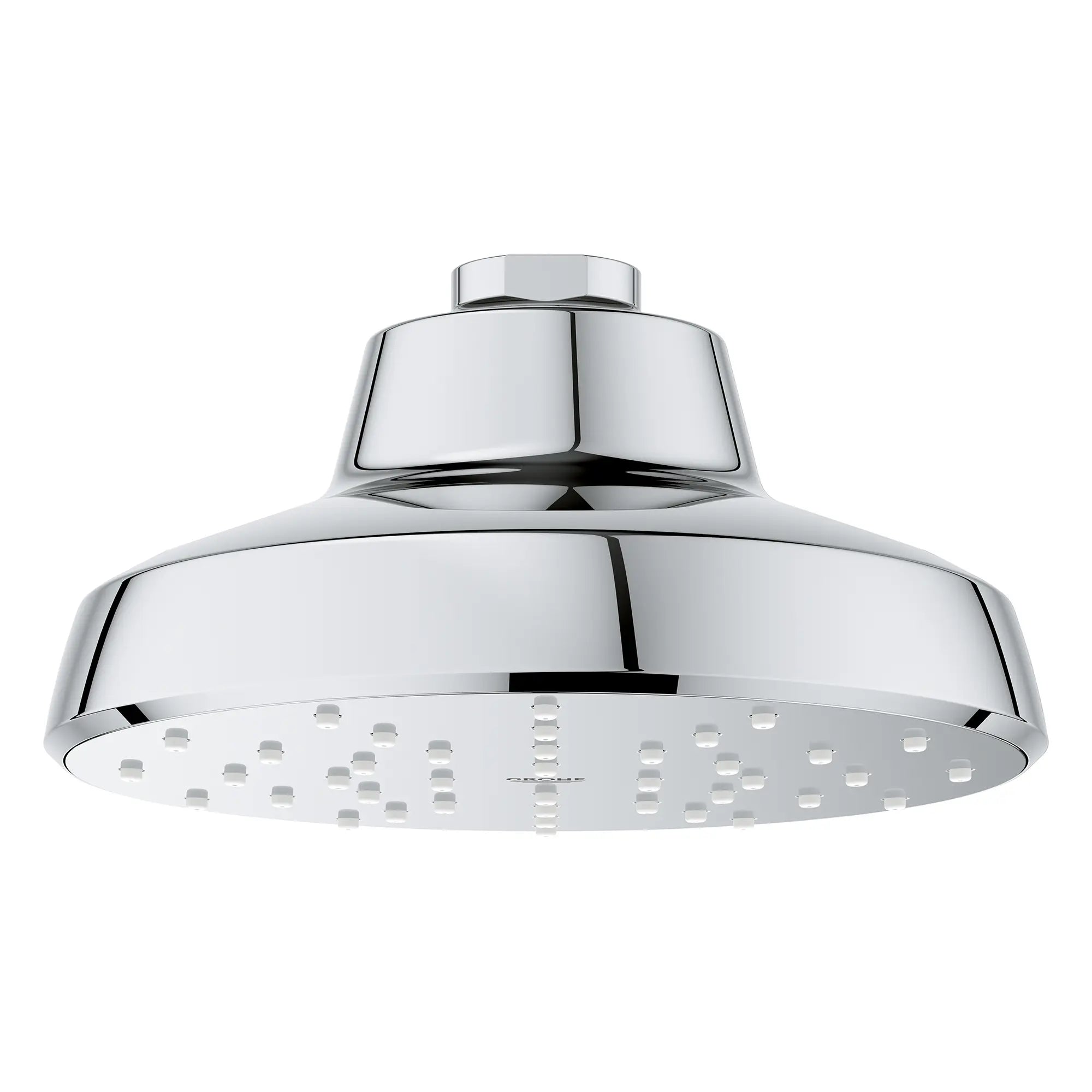Tempesta 140 with AquaBooster Round Single Spray Shower Head // GROHE STARLIGHT CHROME // 278199_Aqua_Booster_SiloFront_1117270000_0001_October2025_0_CDNwebp.webp